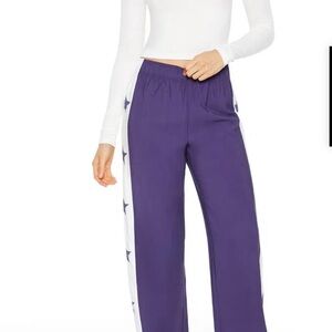 Forever 21 Blue Jumpsuit with White Star Stripes